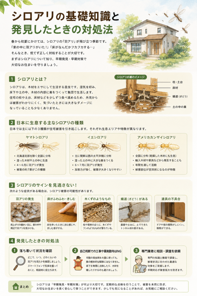 シロアリシーズン到来